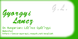 gyorgyi lancz business card